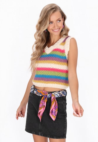 IZIA Sweter 'Fashion Look' w kolorze mieszane kolory: przód