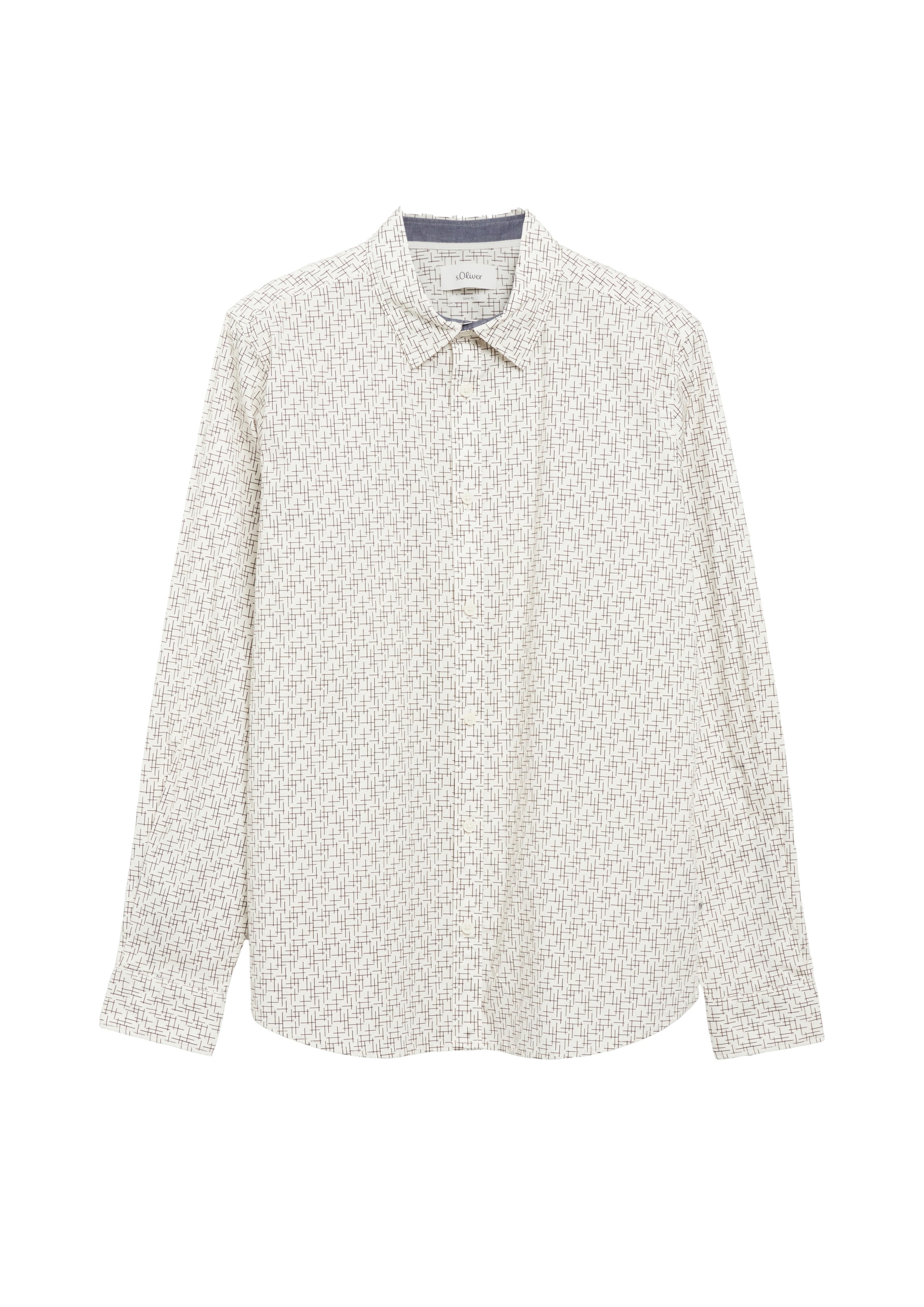 s.Oliver - Ajuste estrecho Camisa en beige: frente