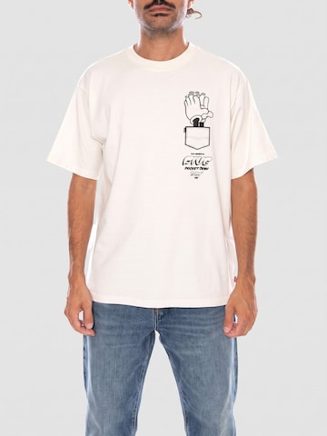 Maglietta 'LSE_VINTAGE FIT GR TEE LEVI'S LOGO GRID 3 TAN' di LEVI'S ® in bianco