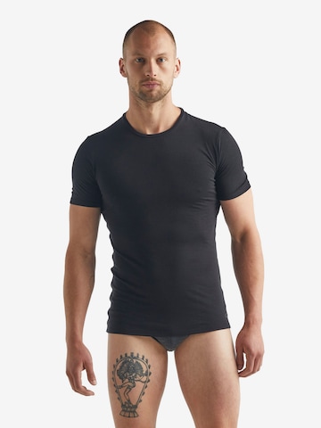 Base layer 'Anatomica' di ICEBREAKER in nero: frontale