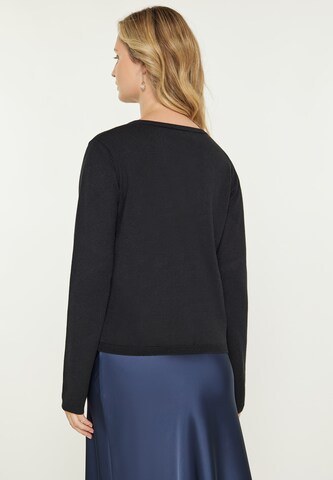 usha BLACK LABEL Gebreid vest 'Classic' in Zwart