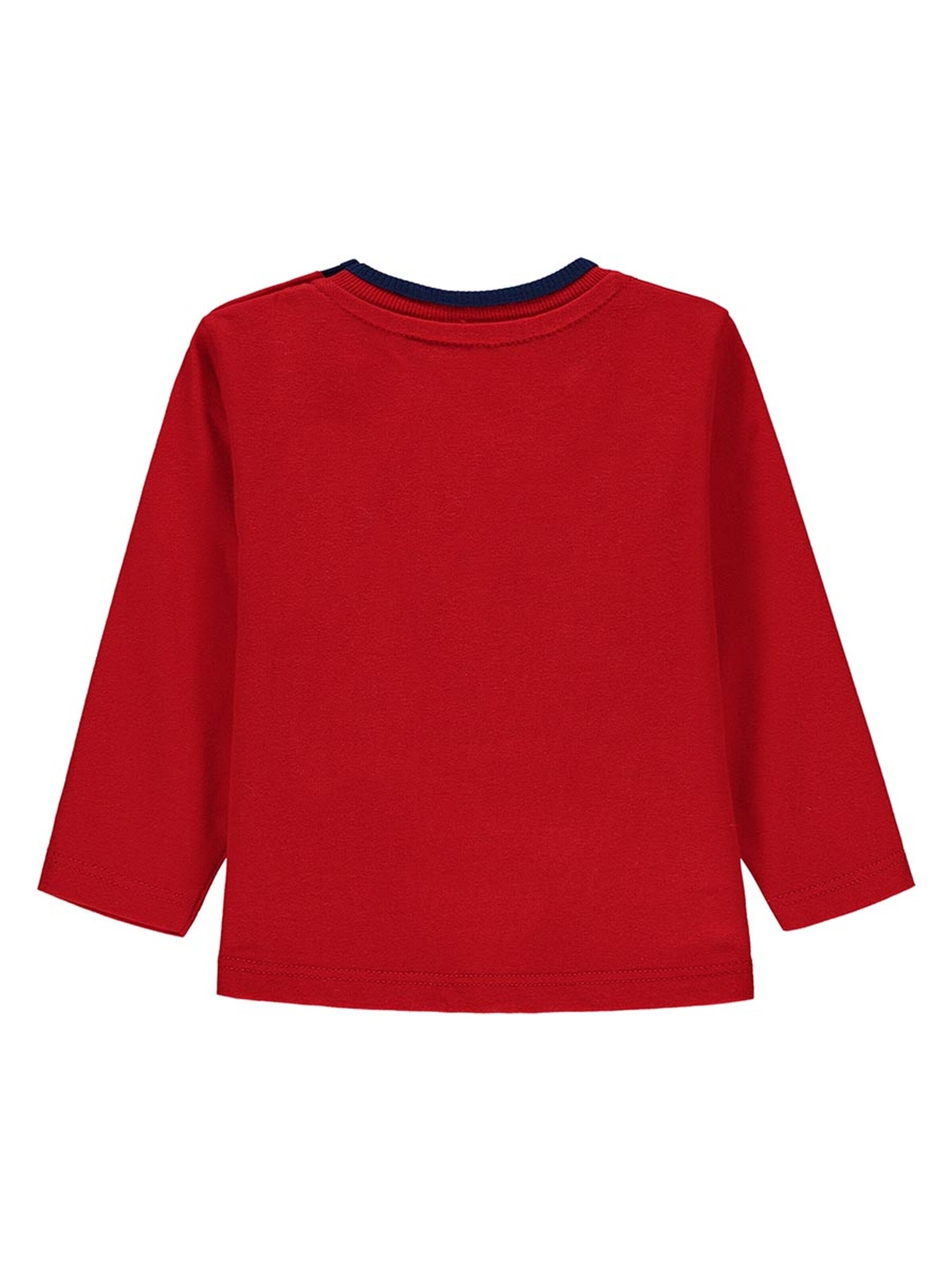 KANZ Shirt 'Langarmshirt' in Red