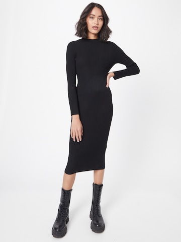 s.Oliver Knitted dress in Black: front