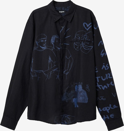 Marškiniai 'CAM ISLAND' iš Desigual, spalva – melsvai pilka / juoda, Prekių apžvalga