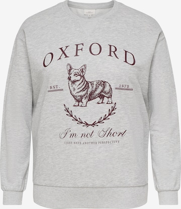 ONLY Carmakoma - Sudadera 'CARAMELIA' en gris: frente