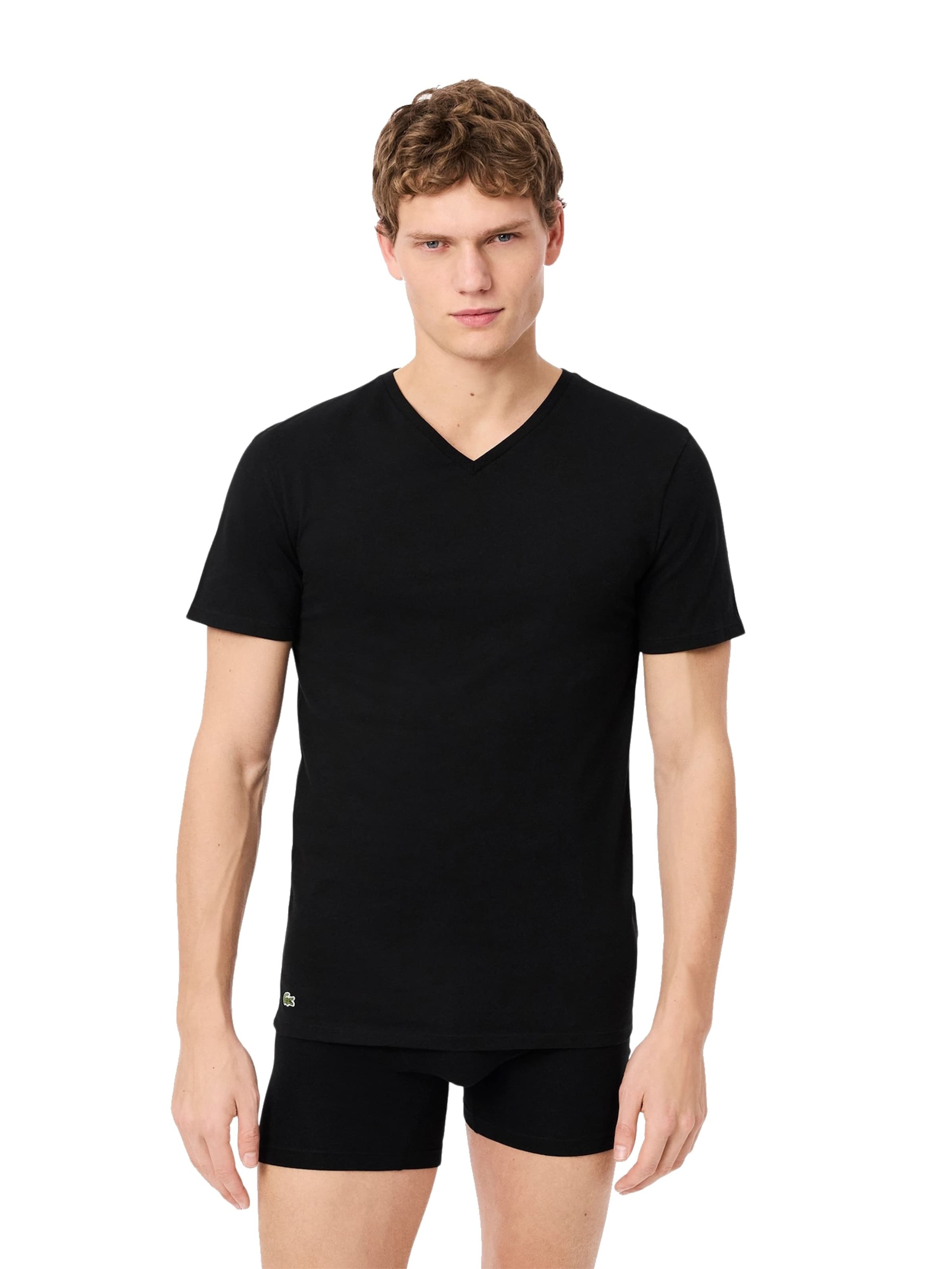 T-Shirt LACOSTE en noir : devant
