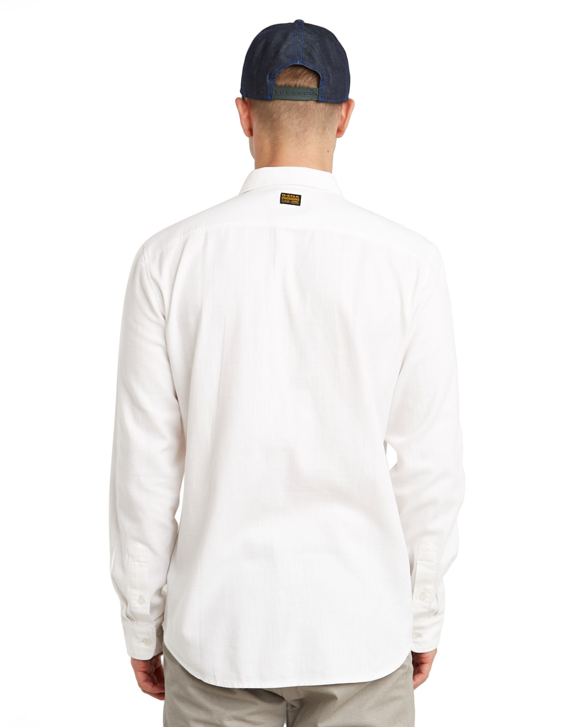 G-STAR Slim fit Overhemd 'Marine' in Wit