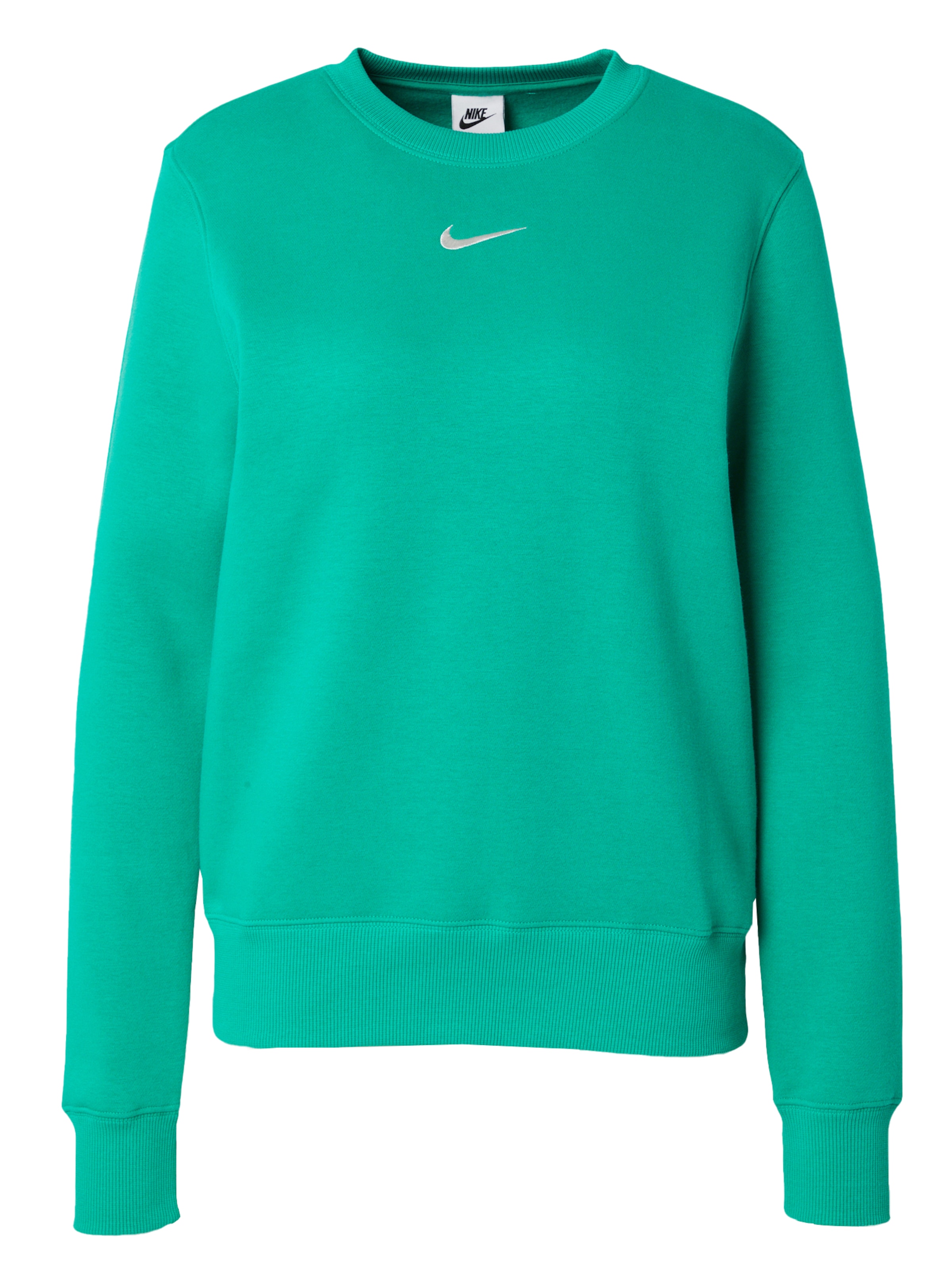 Nike SportswearSweater majica 'Phoenix Fleece' - zelena boja: prednji dio