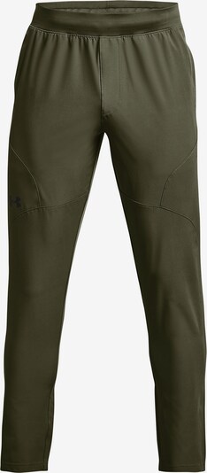 UNDER ARMOUR Workout Pants 'Unstoppable' in Olive / Black, Item view