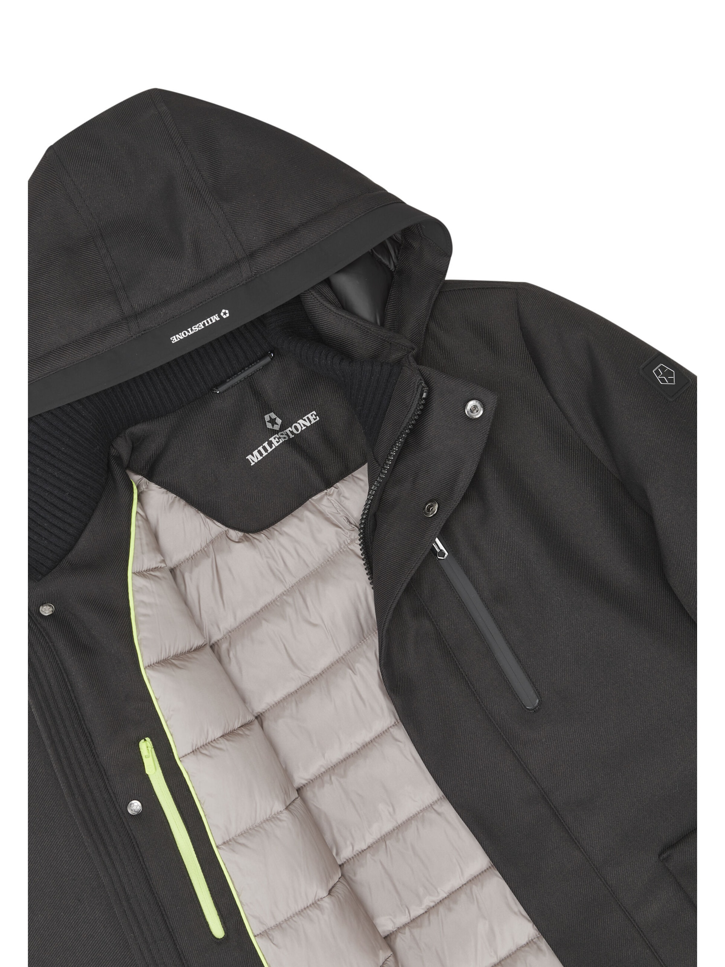 Veste mi-saison 'MSKeith' MILESTONE en noir