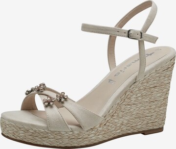 Sandales TAMARIS en beige : devant