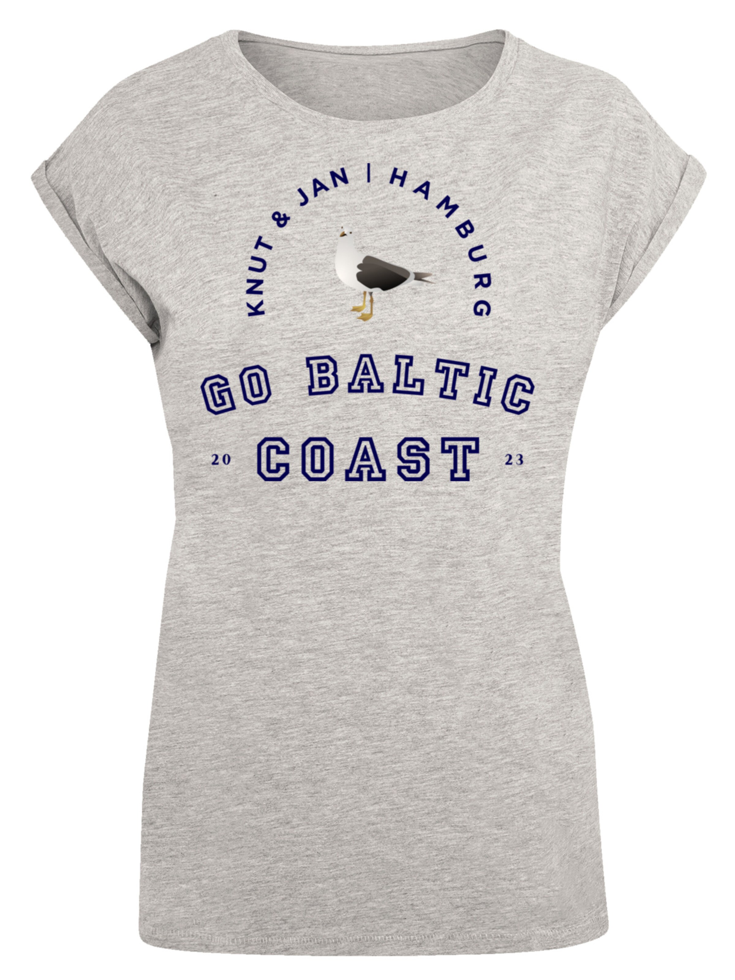 F4NT4STIC Shirt in Grijs: voorkant