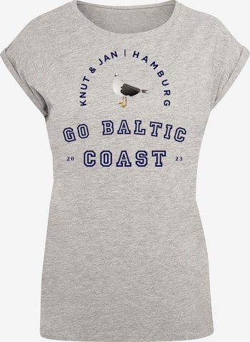 F4NT4STIC Shirt in Grijs: voorkant