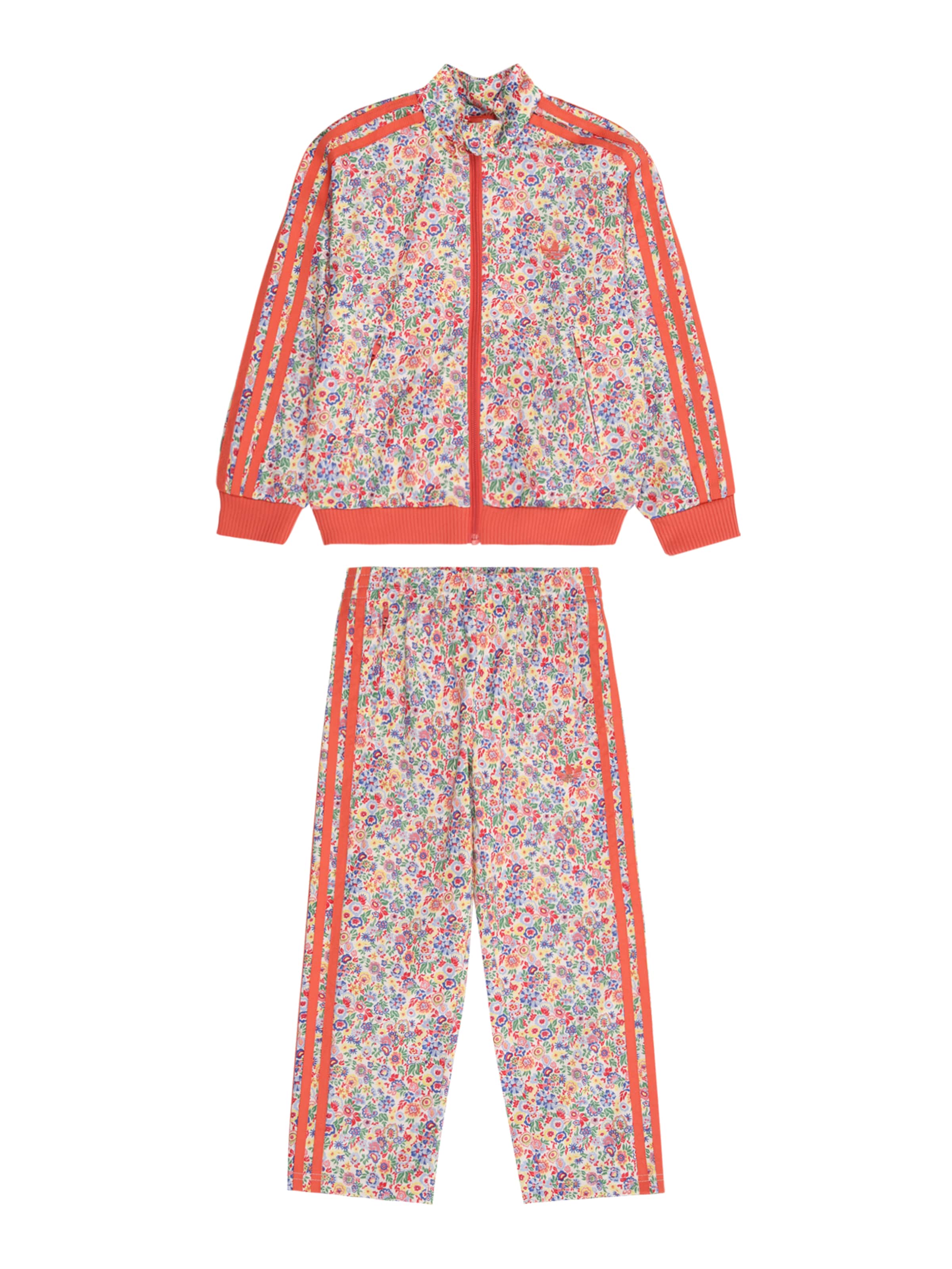 ADIDAS ORIGINALS Облекло за бягане 'Adidas Originals x Liberty London Firebird' в бяло: отпред