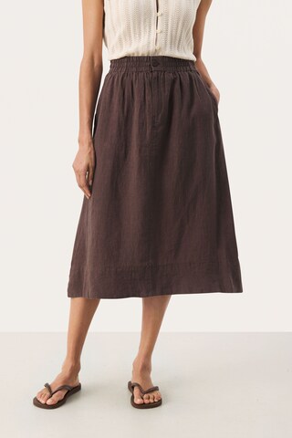 Part Two Skirt 'RehanaPW' in Brown: front
