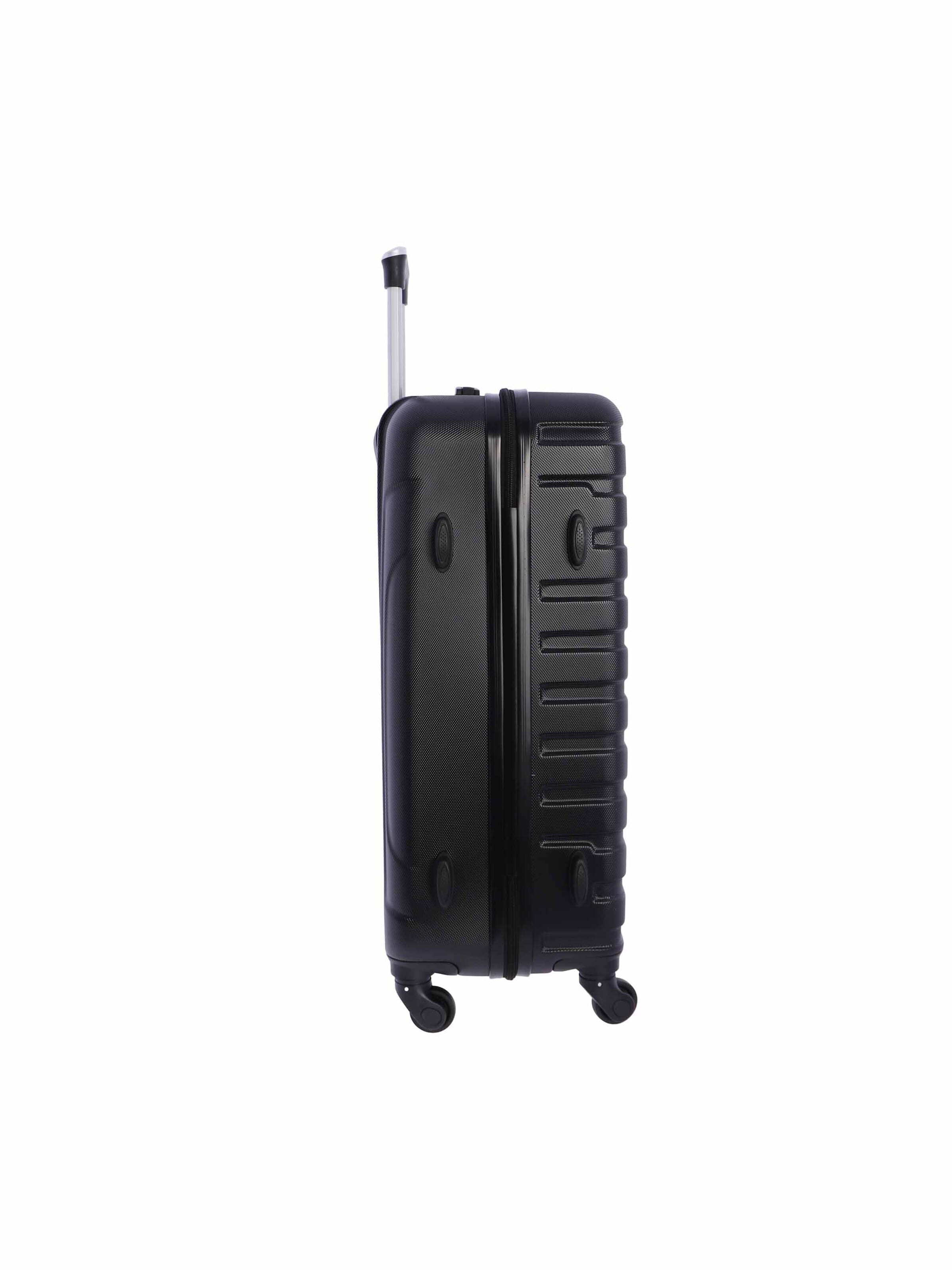 Coronel Tapioca - Carrito 'Coronel Tapioca Maleta Mediana 23 kg | Maleta de Viaje Rígida con 4 Ruedas Dobles 360º, Candado numérico y Asa Telescópica | Equipaje Resistente al Agua para Viajes en Avión' en negro