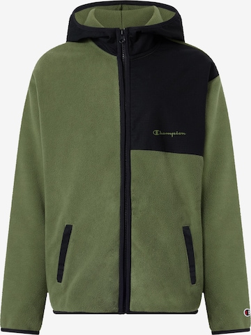 Giacca di pile di Champion in verde: frontale