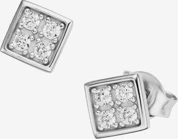 Orecchino di Giorgio Martello Milano in argento: frontale