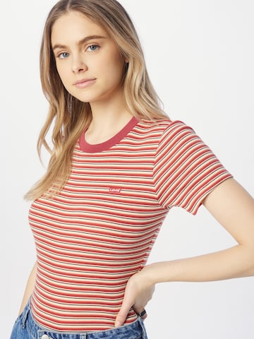LEVI'S ® Shirt 'Rib Baby Tee' in Red