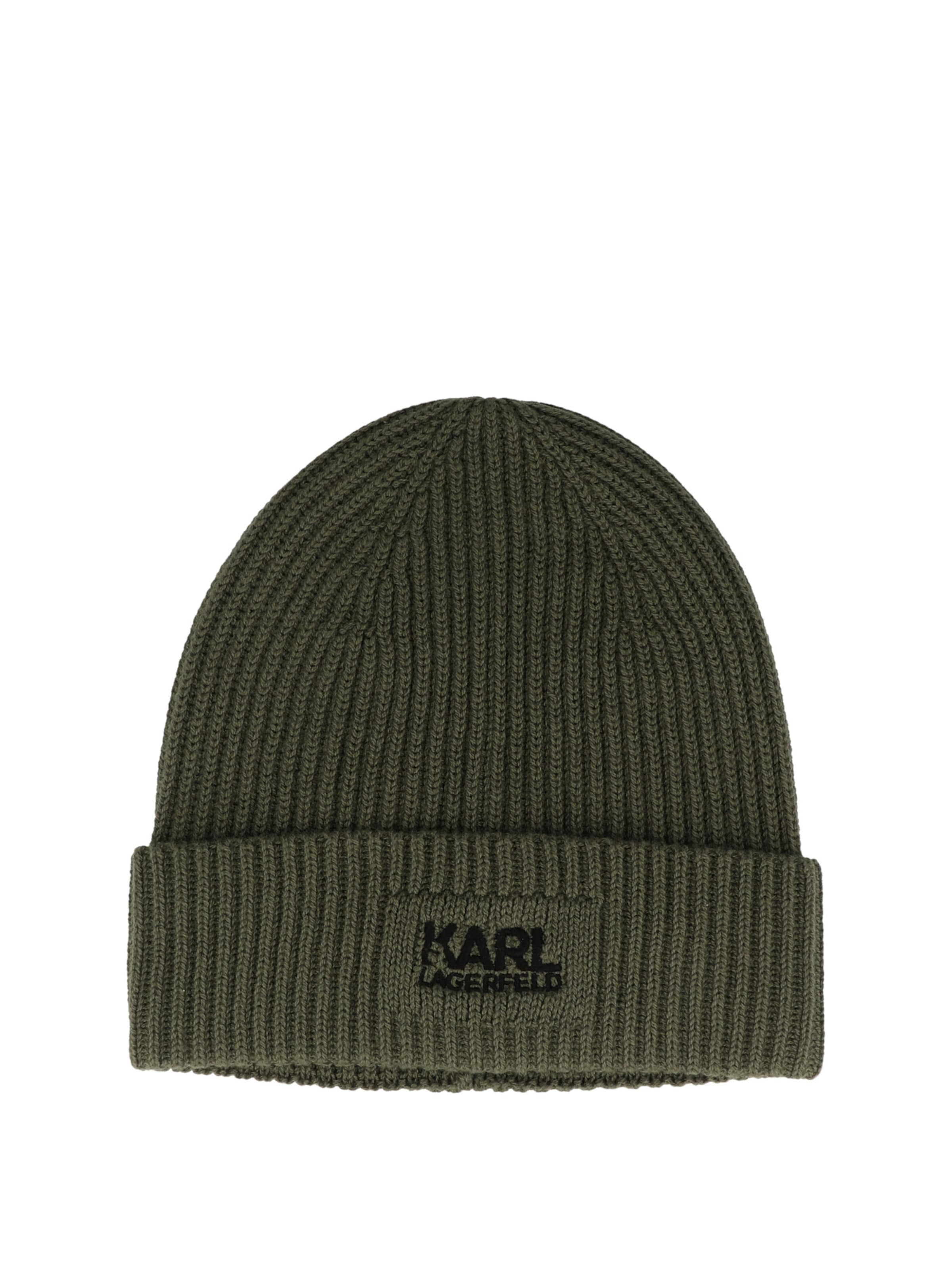 Berretto '805601' di Karl Lagerfeld in verde: frontale