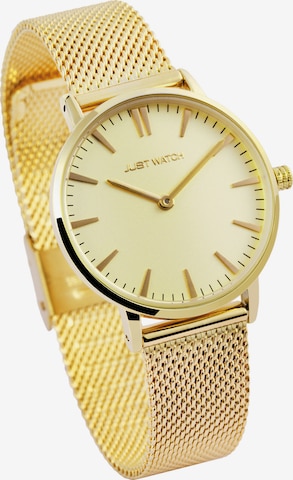 Just Watch Analoguhr in Gold: Vorderseite