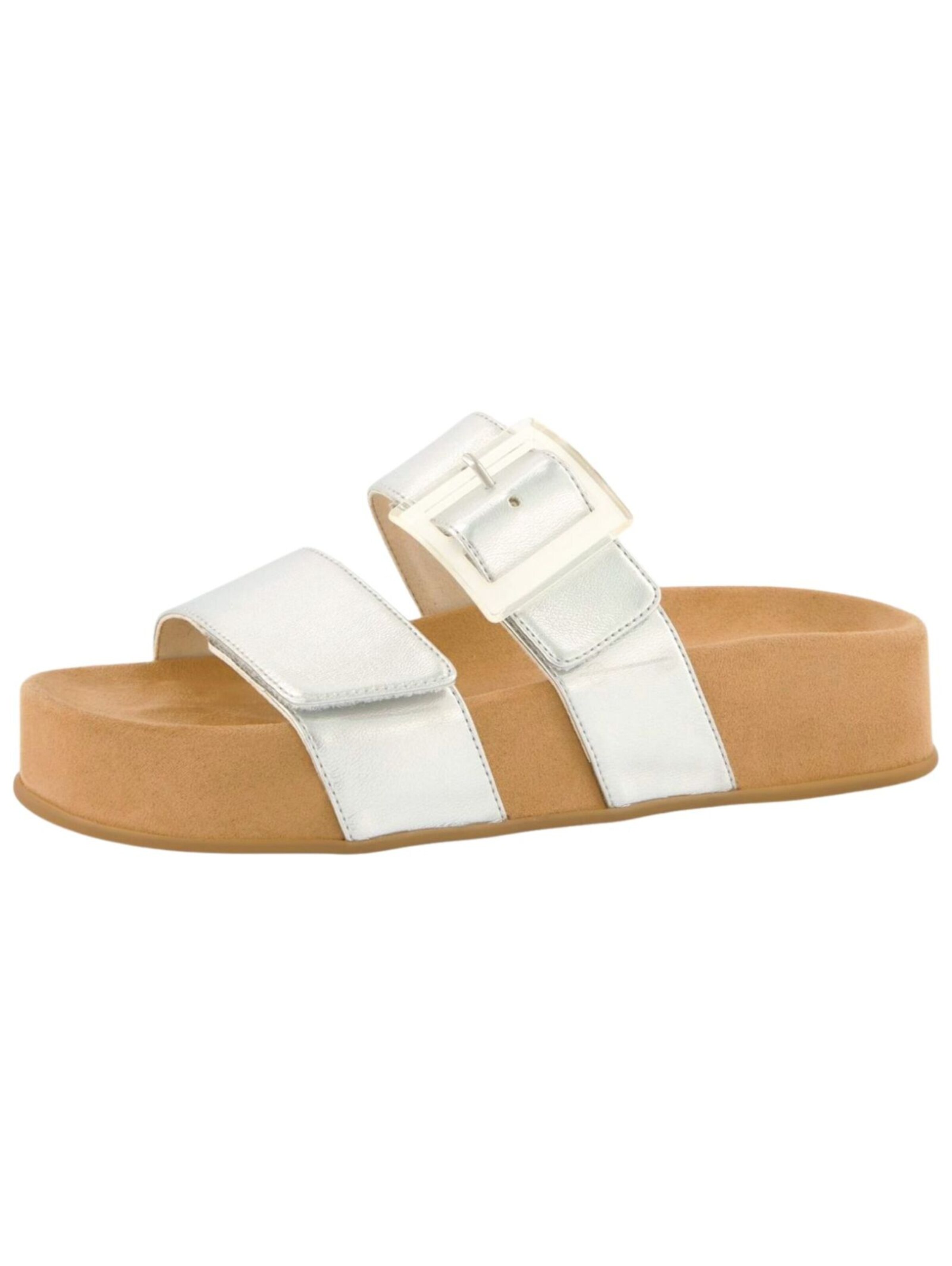 Mule Paul Green en argent : devant