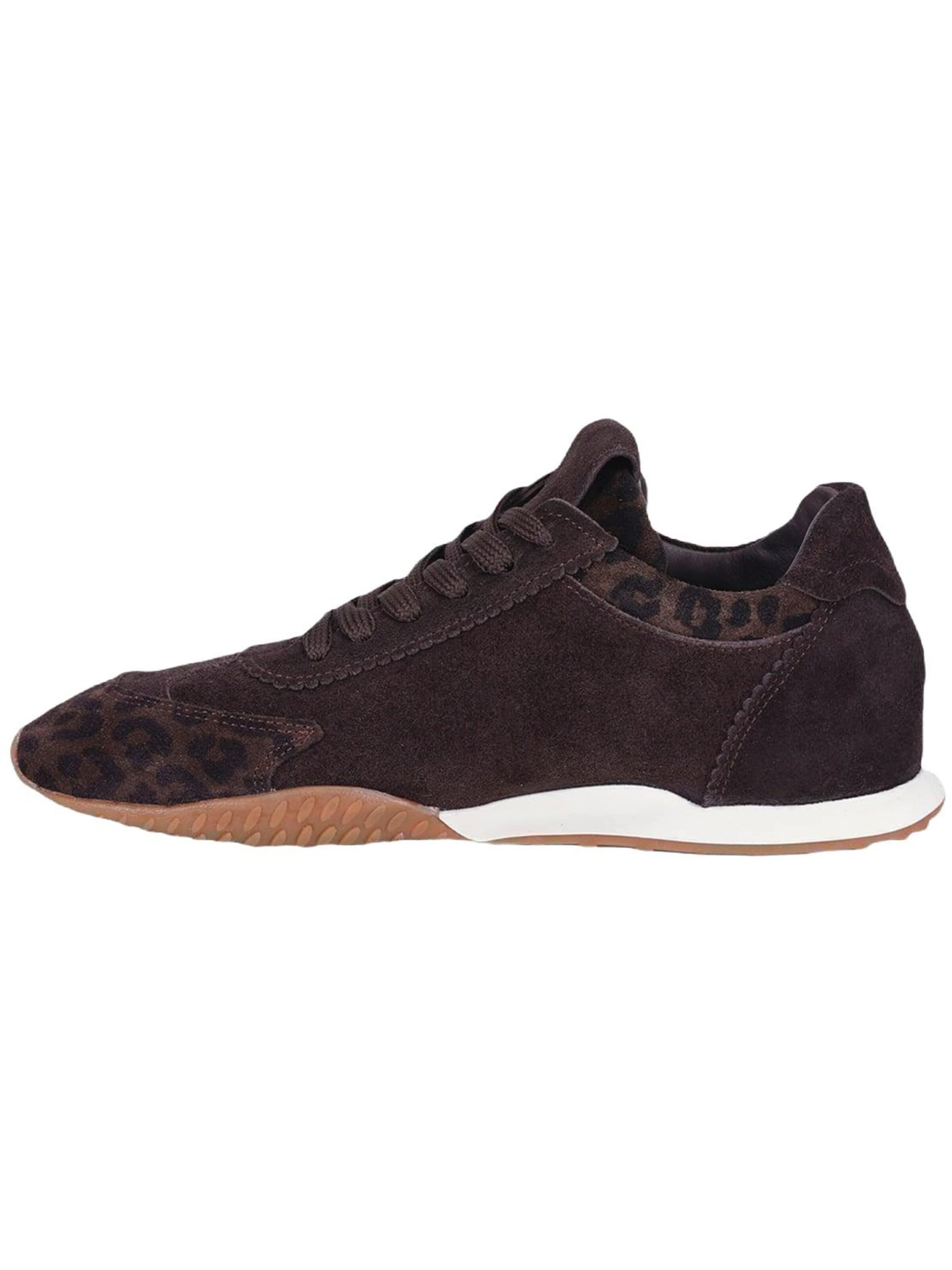 Desa - Zapatillas deportivas bajas 'DESA Damen-Sneaker aus Wildleder mit Leopardenmuster' en marrón
