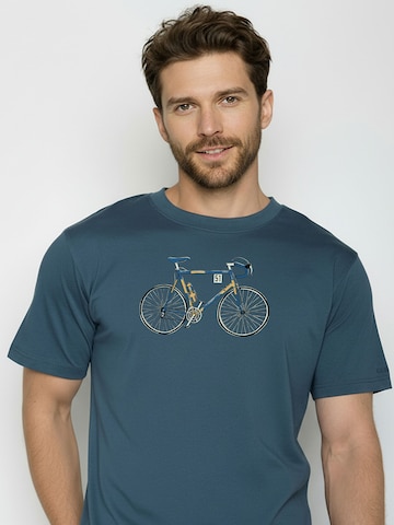 GREENBOMB Shirt ' Fusion Knut 2 ' in Blauw