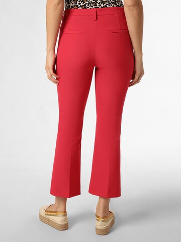 MAC Flared Pleated Pants 'Aida Kick' in Red