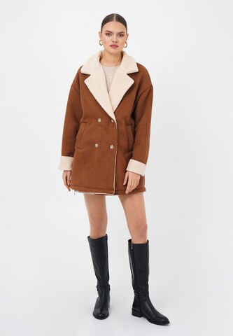 FRESHLIONS Between-seasons coat 'Nevara' in Brown
