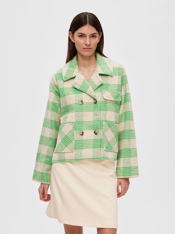 Veste mi-saison 'BLAIR' SELECTED FEMME en vert : devant