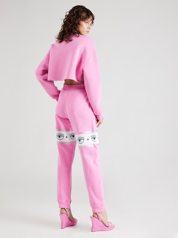 Chiara Ferragni Zwężany krój Spodnie w kolorze różowy