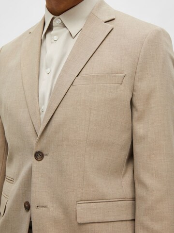 Coupe slim Veste de costume SELECTED HOMME en beige