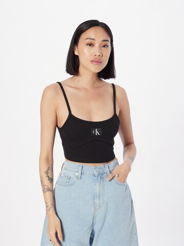 Calvin Klein Jeans Top in Black: front