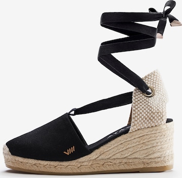 Viscata Espadrilles 'Escala' in Schwarz: Vorderseite