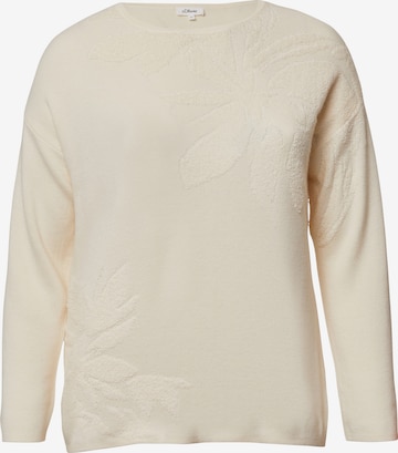 s.Oliver Red Label Plus Sweater in Beige: front