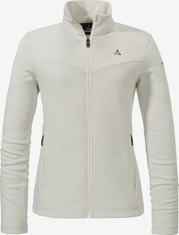Schöffel Functionele fleece jas ' Pine' in Wit: voorkant