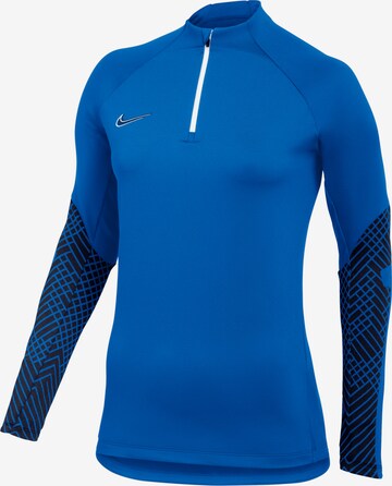 NIKE Athletic Sweatshirt 'Strike' in Blue: front