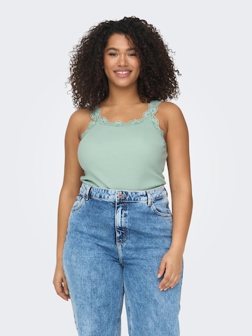 ONLY Carmakoma Top in Green: front