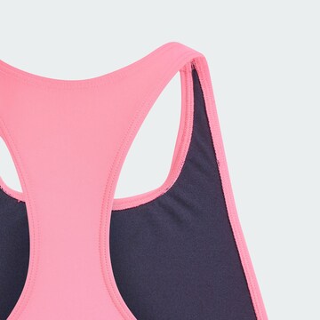 ADIDAS PERFORMANCE Bustier Sportieve badmode 'Big Bars' in Blauw