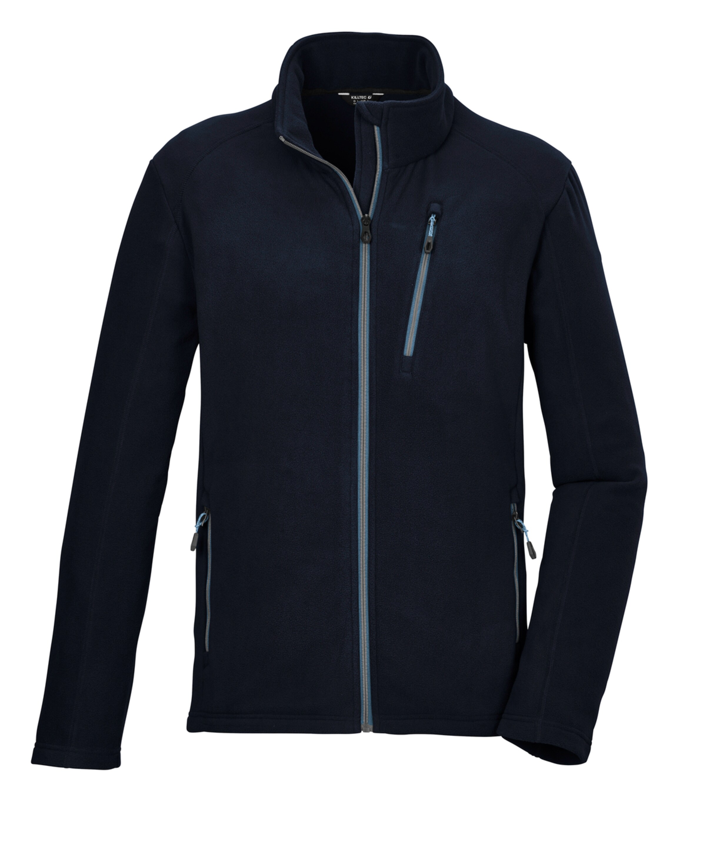 KILLTEC Athletic Fleece Jacket in Blue: front