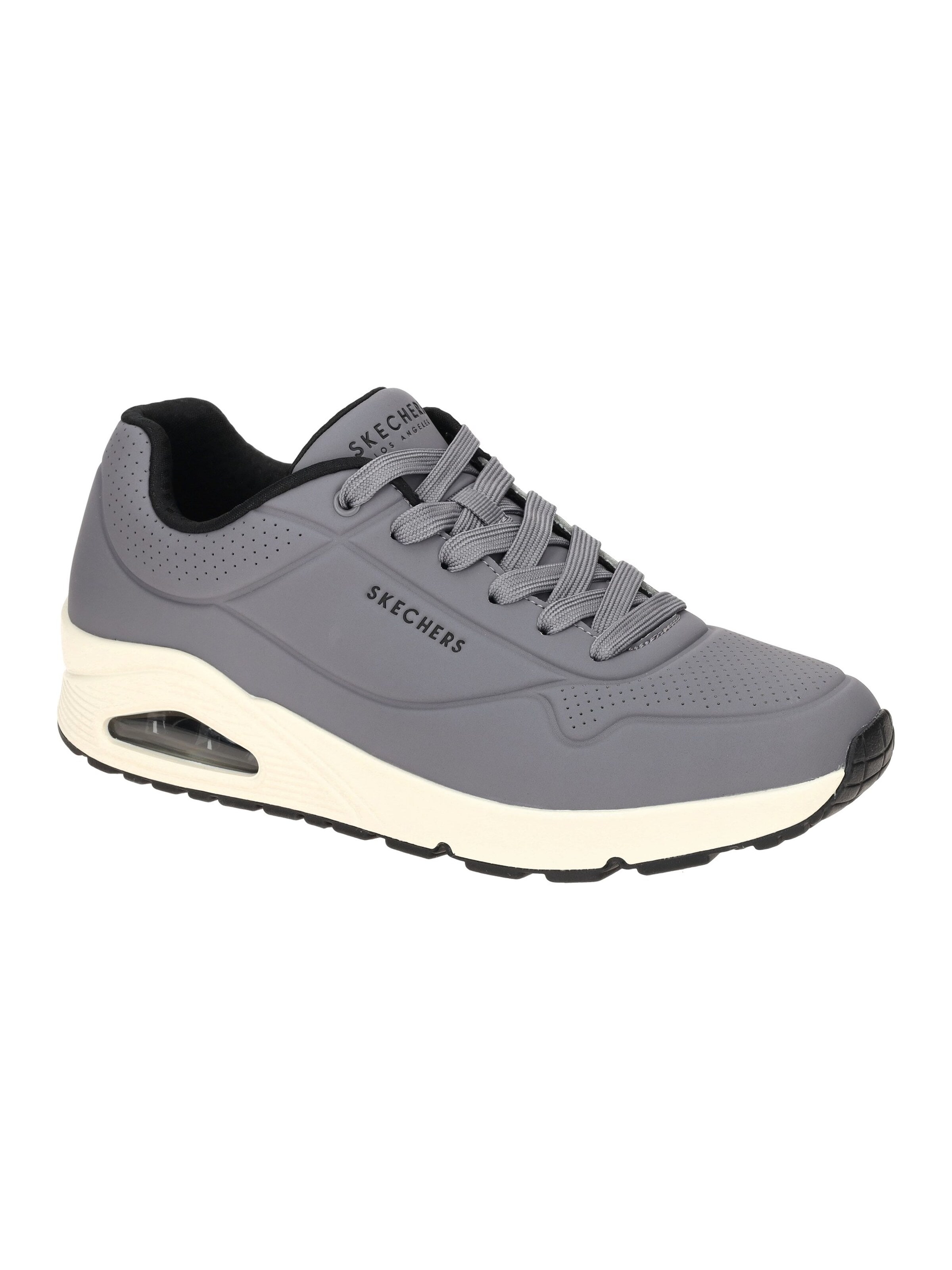 SKECHERS Sneaker low 'Skechers Uno Schuhe grau charcoal Herren Sneakers 52458'‌‌‌‌‌ in Grau: Vorderseite