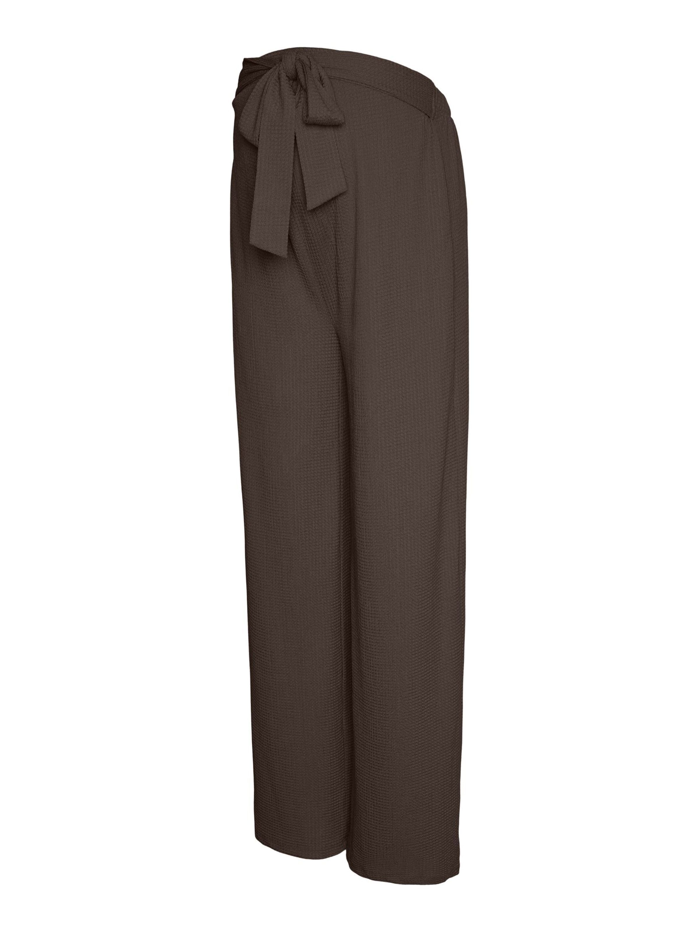 MAMALICIOUS Pantalon en 40 en brun foncé, Vue avec produit