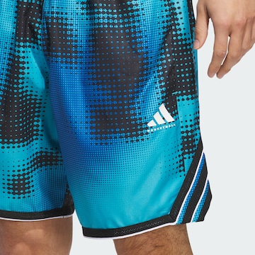 ADIDAS PERFORMANCE Loosefit Sportbroek 'Crazy Lite AOP' in Blauw