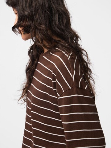 PIECES Shirt 'PCSadie' in Braun