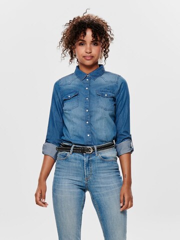 ONLY Blouse in Blauw: voorkant