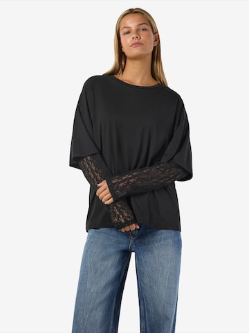 Noisy may Μπλουζάκι 'NMEASY' σε μαύρο