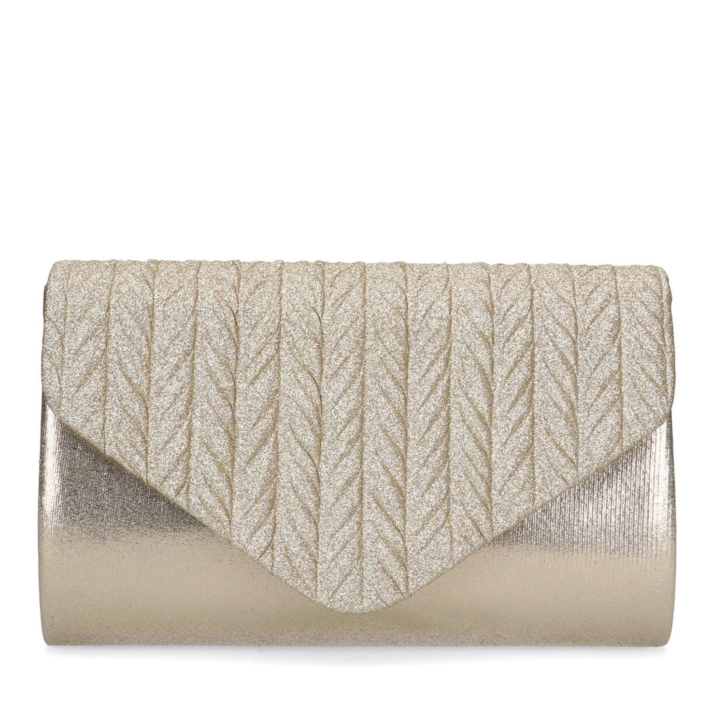 MANFIELD Clutch in Gold: front