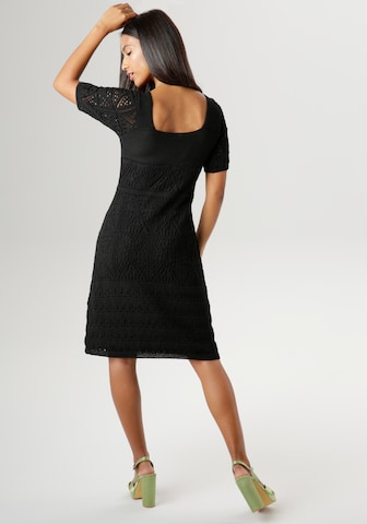 Aniston SELECTED Knitted dress in Black