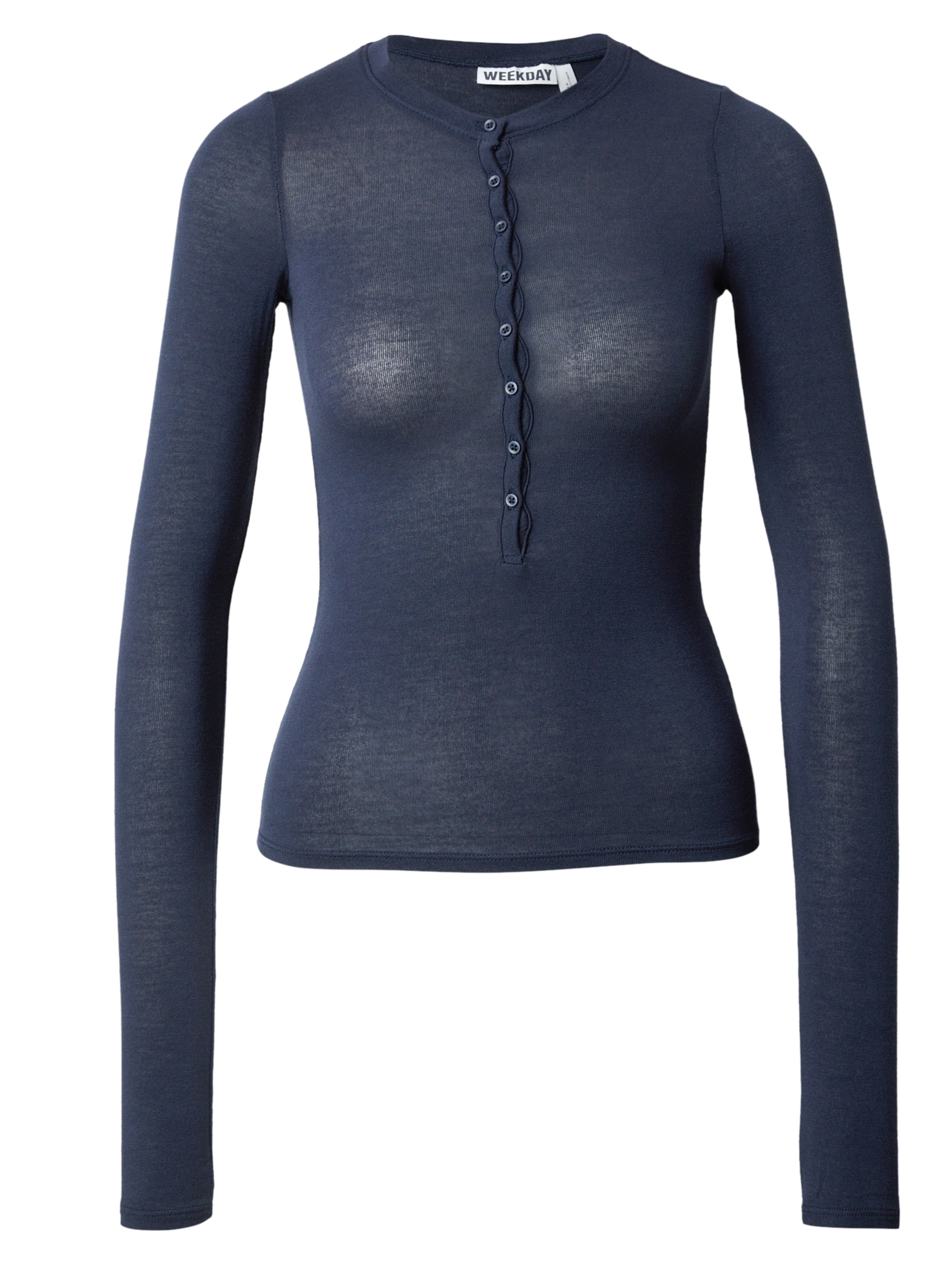 WEEKDAY Shirt in marine, Produktansicht